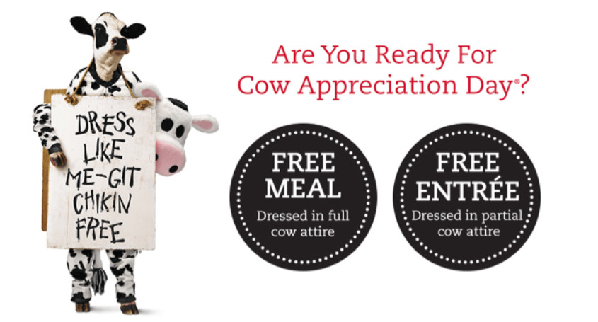 Chick-fil-A's Cow Appreciation Day 