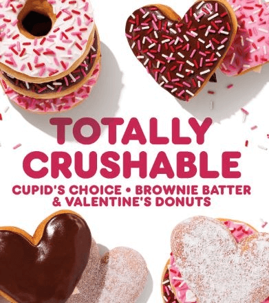 Dunkin Donuts Valentine’s Day slogan