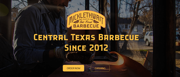 Micklethwait Craft Meats slogan for restaurant