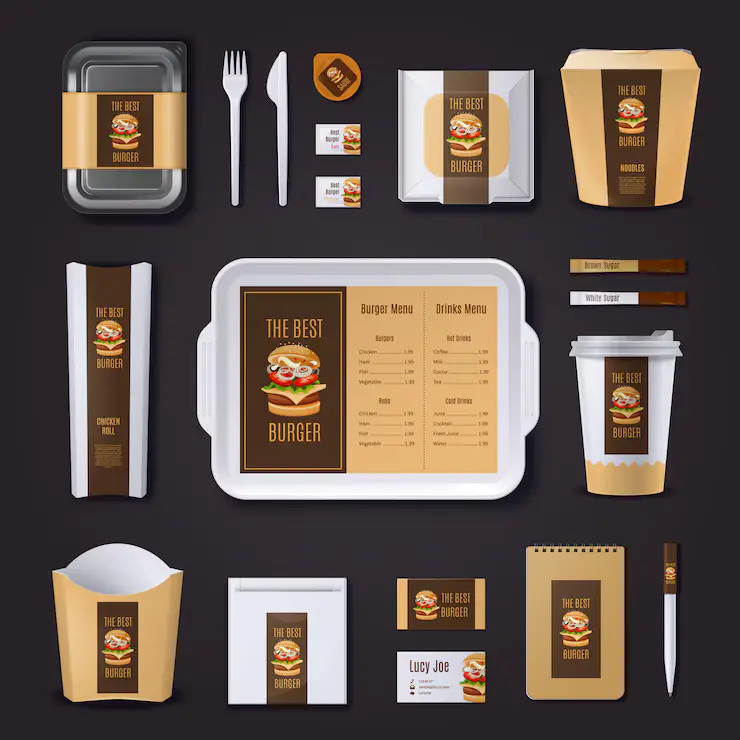 Restaurant branding and packaging for guerilla marketing 